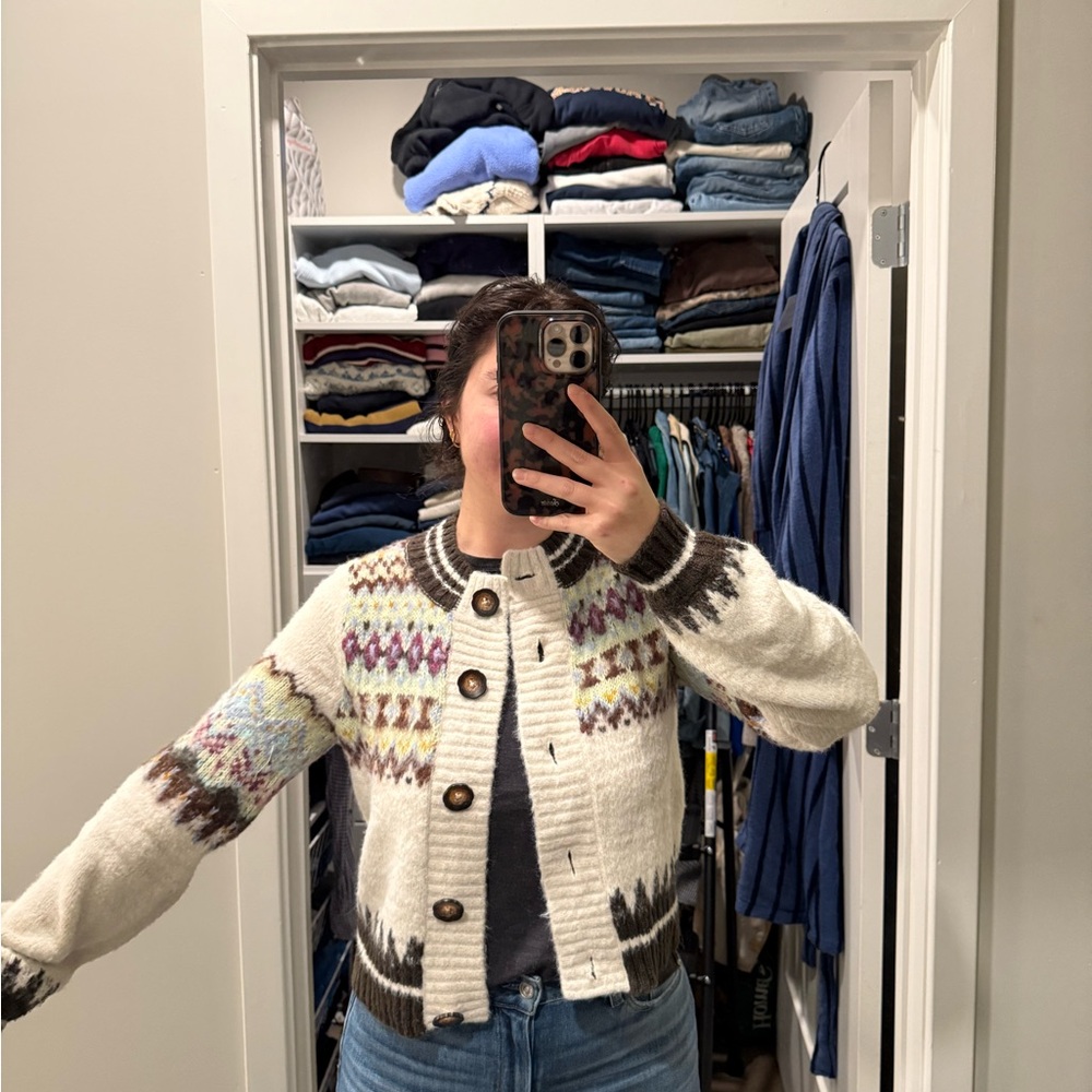 Free People Multicolor Patterned Sweater
